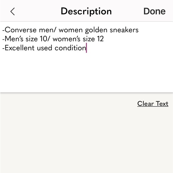 Converse man/woman metallic gold, size 10 Man/12 Woman. - Picture 8 of 8